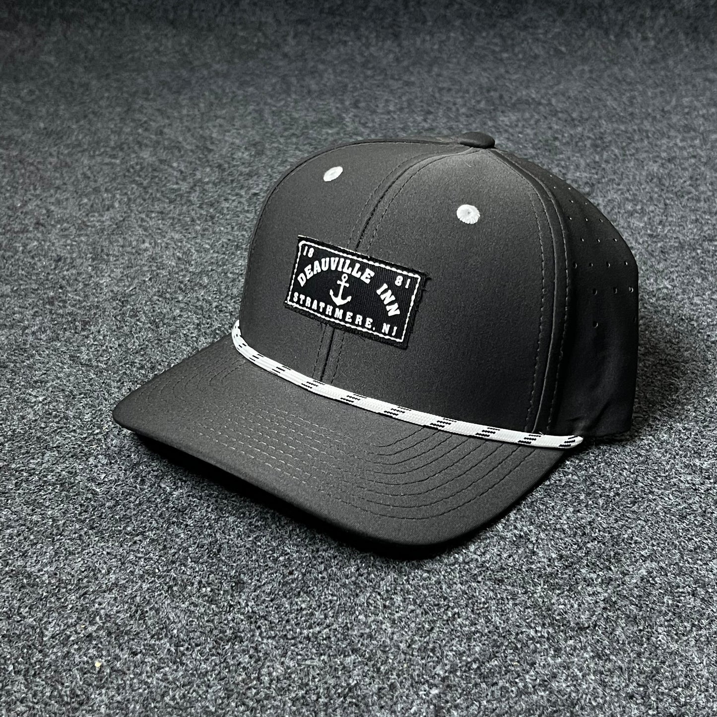 American Sail Black Rope Cap