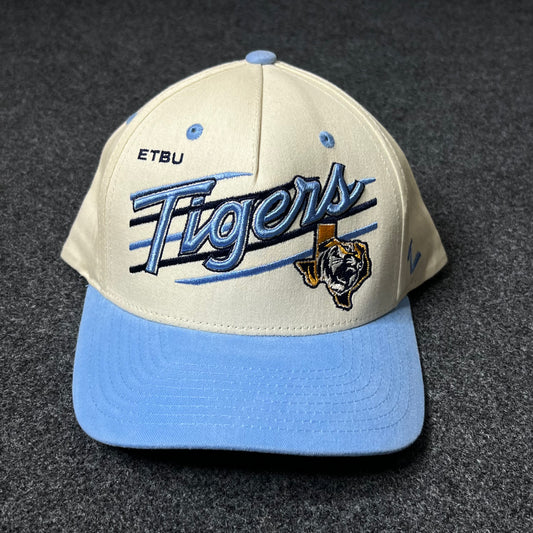 ETBU Tigers Cream & Blue Cap