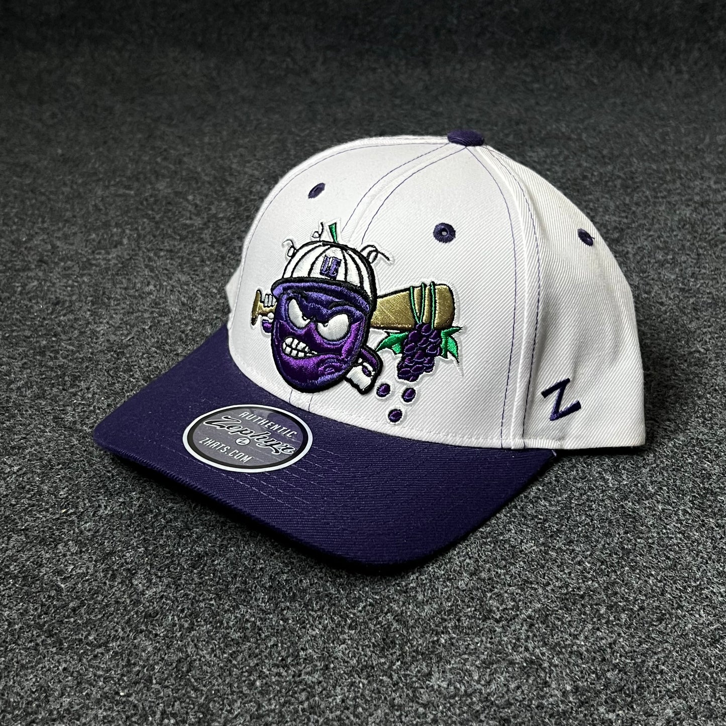 Purple Grapes Baseball Mascot Cap