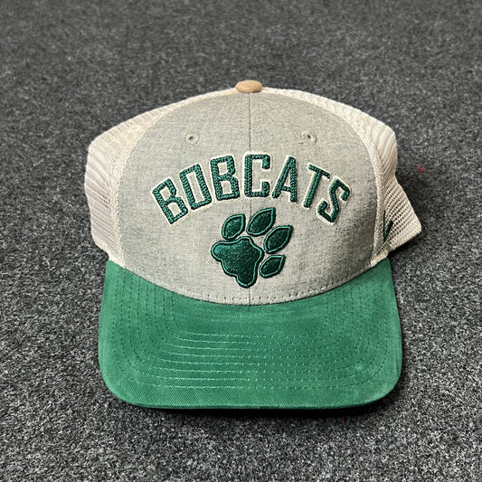 Bobcats Trucker Hat – Green & White Mesh Cap