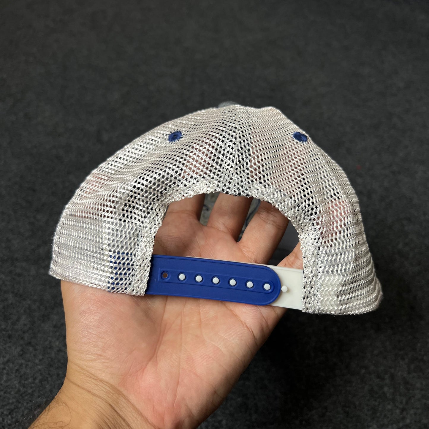 BYU Cougars Trucker Hat โ Blue & White Mesh Cap
