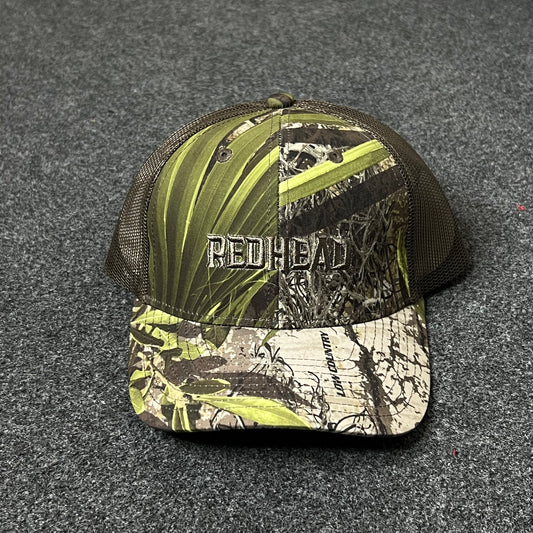 RedHead Camo Trucker Hat – Outdoor Hunting Mesh Cap