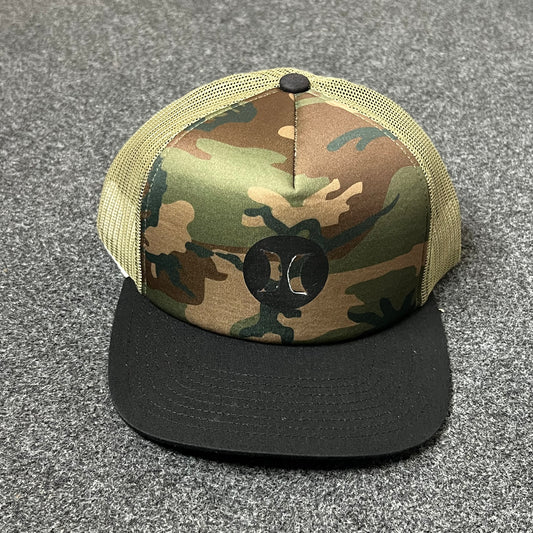 DC Shoes Camo Mesh Back Baseball Cap – Camo & Black