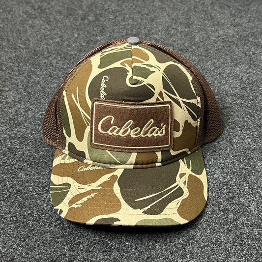 Cabela’s Camo Mesh Back Baseball Cap – Brown & Green