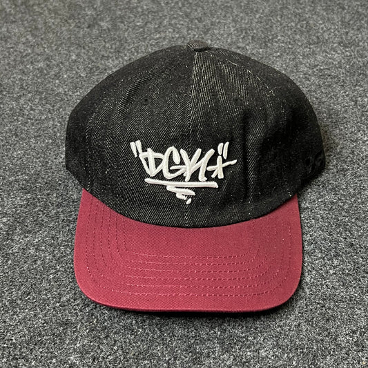 DGK Graffiti Logo Two-Tone Hat – Black & Maroon