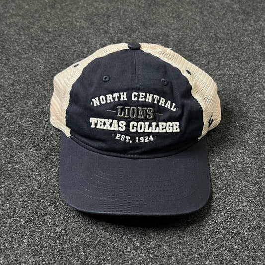 North Central Texas College Lions Trucker Hat – Navy & Tan
