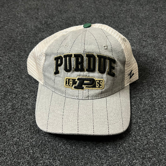 Purdue Boilermakers Baseball Hat – Gray & White