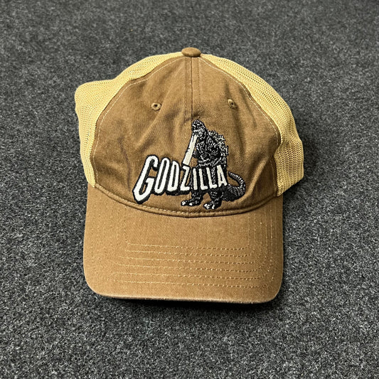 Godzilla Baseball Hat – Brown & Tan