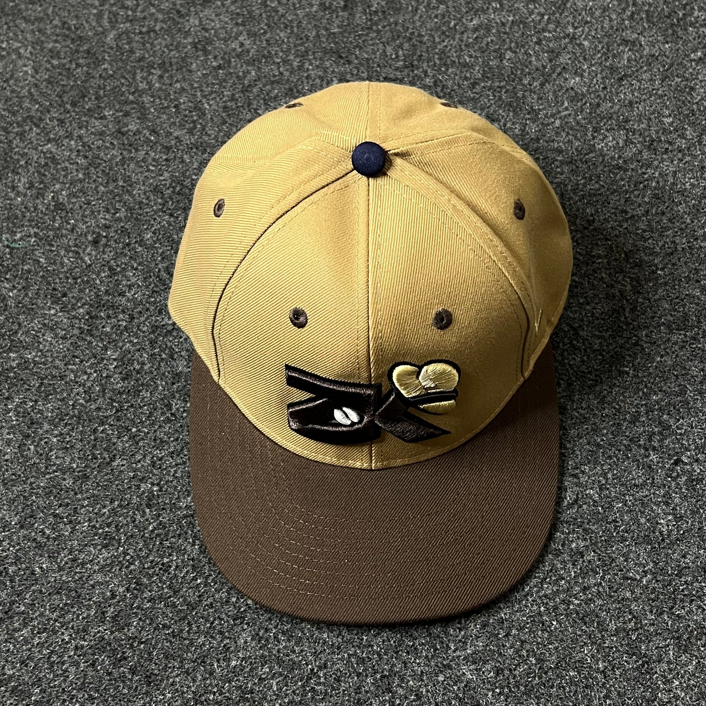 DK Fitted Cap – Tan & Brown Edition ( S size )