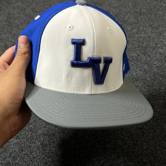LV Fitted Cap – Blue, White & Grey Edition ( S size )