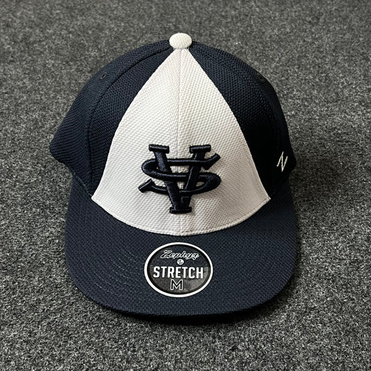 VS Navy & White Fitted Cap – Pro Style Classic ( S size )