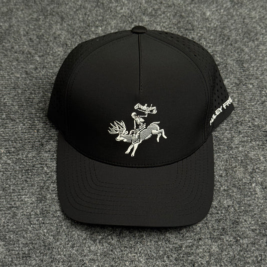 Muley Freak Skeleton Bowhunter Performance Cap – Black