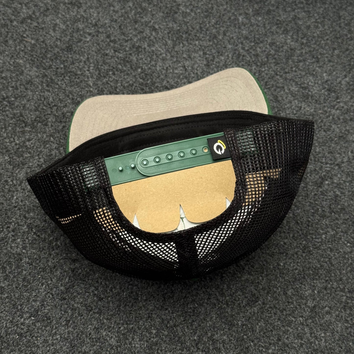 "Smoking Bass" Fishing Forest Green Edition Snapback Cap