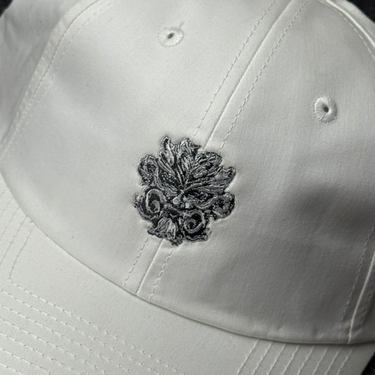 "Mythic Guardian" White Canvas Cap