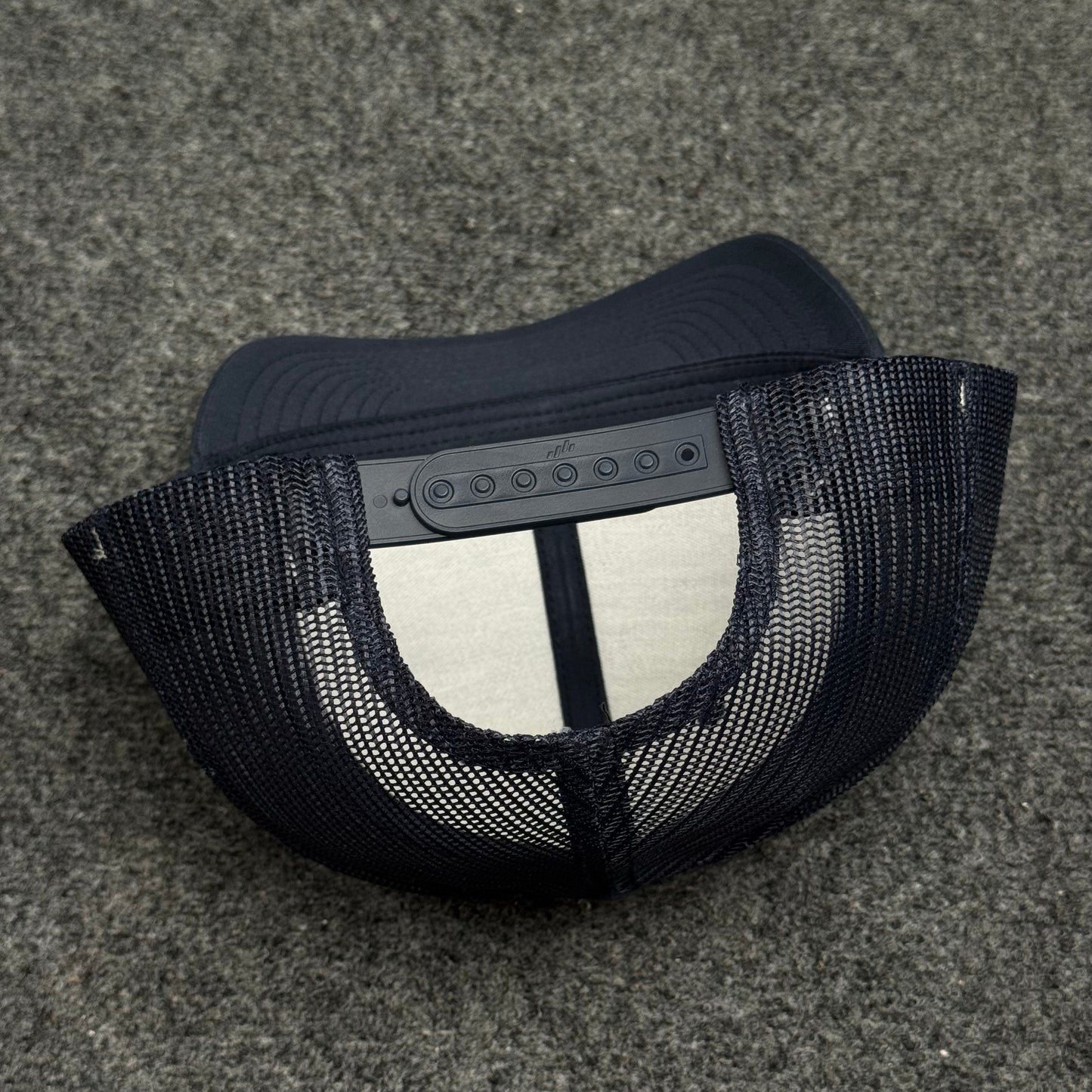 Navy Blue and Black Trucker Cap