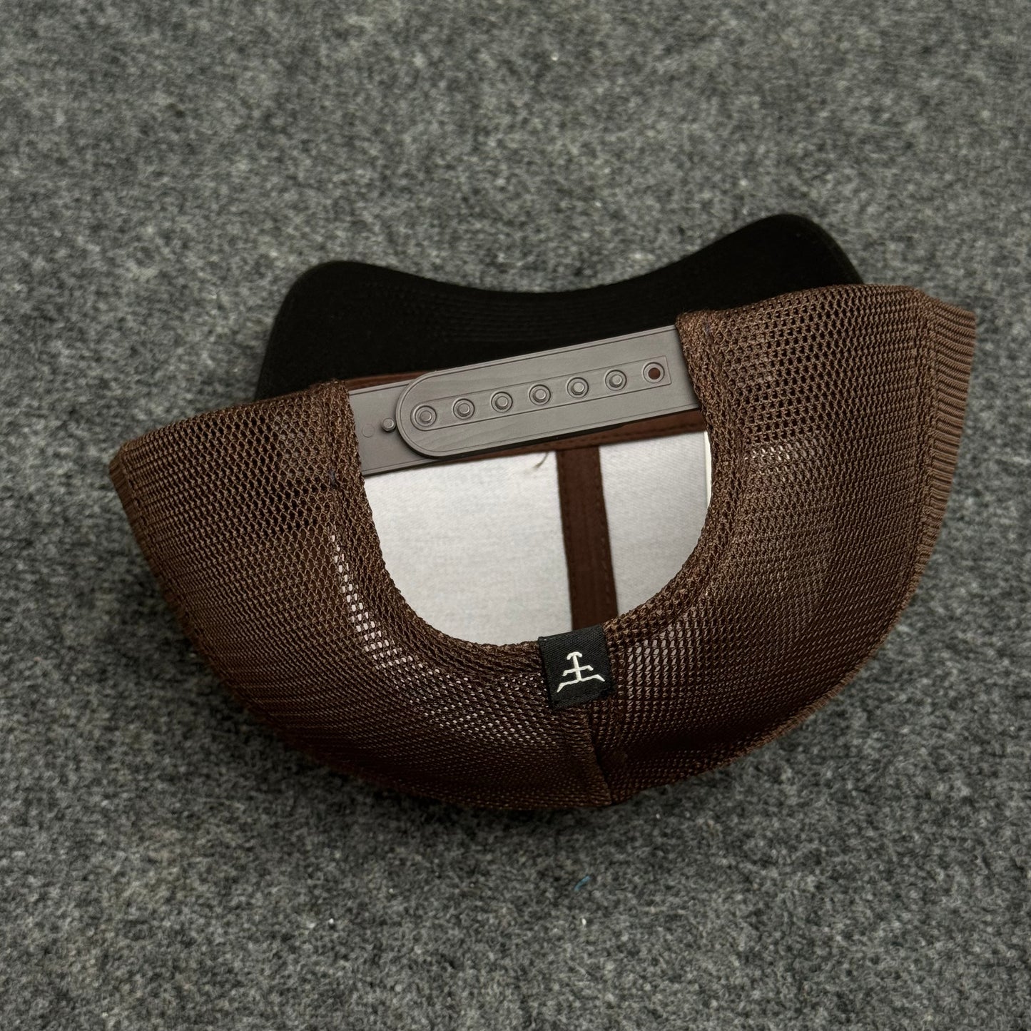 Black and Brown Mesh Trucker Cap