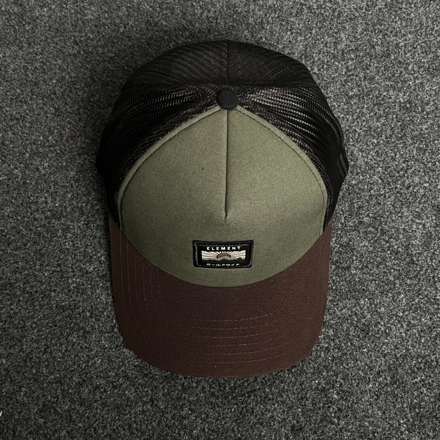 California Republic Trucker Cap – Olive, Brown & Black Mesh