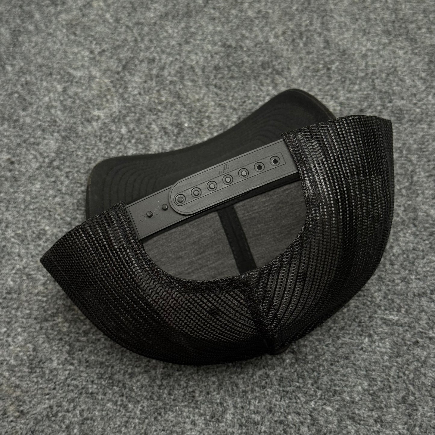 Black Camouflage and Black Mesh Trucker Cap