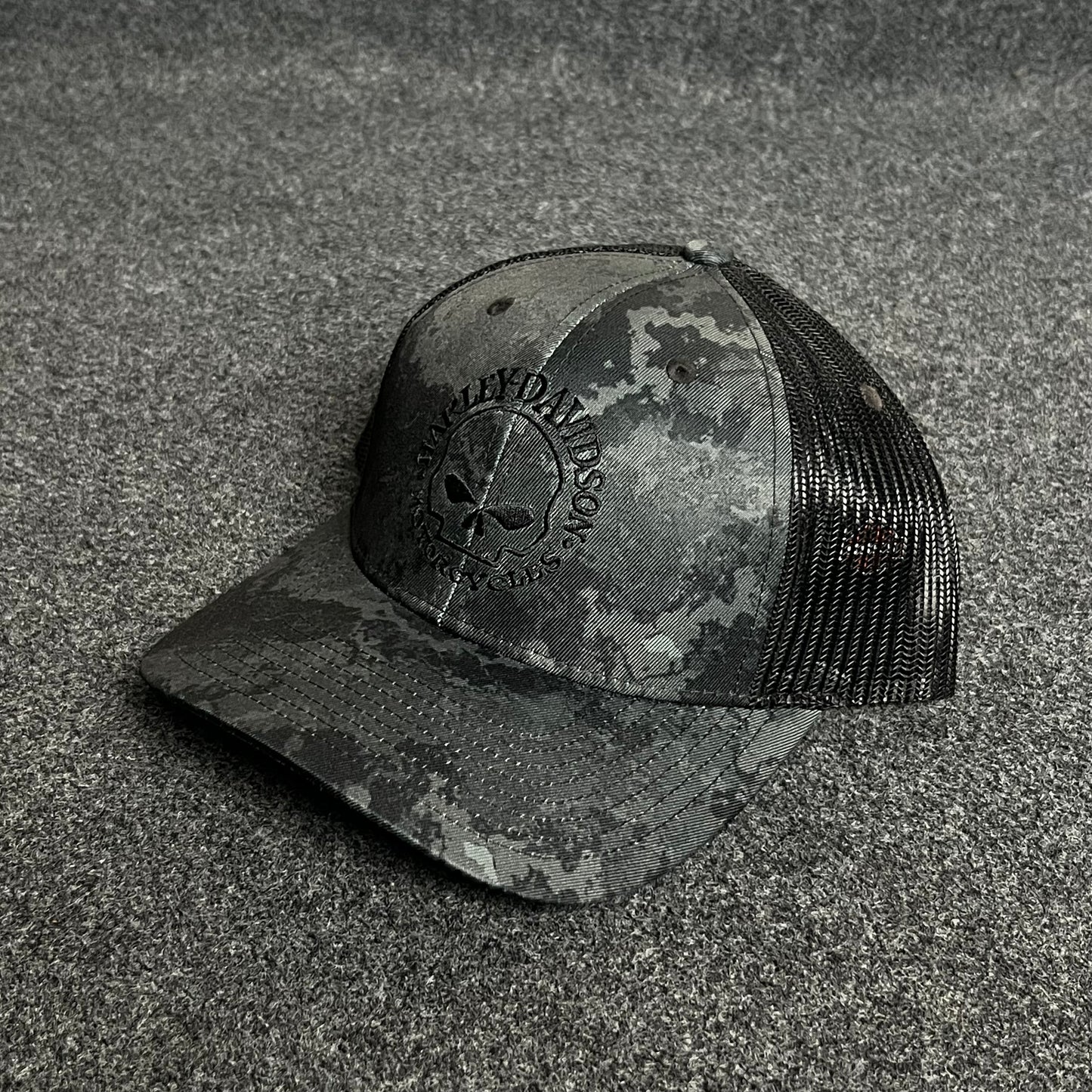 Hurley Davidson Trucker Cap β Skull Emblem