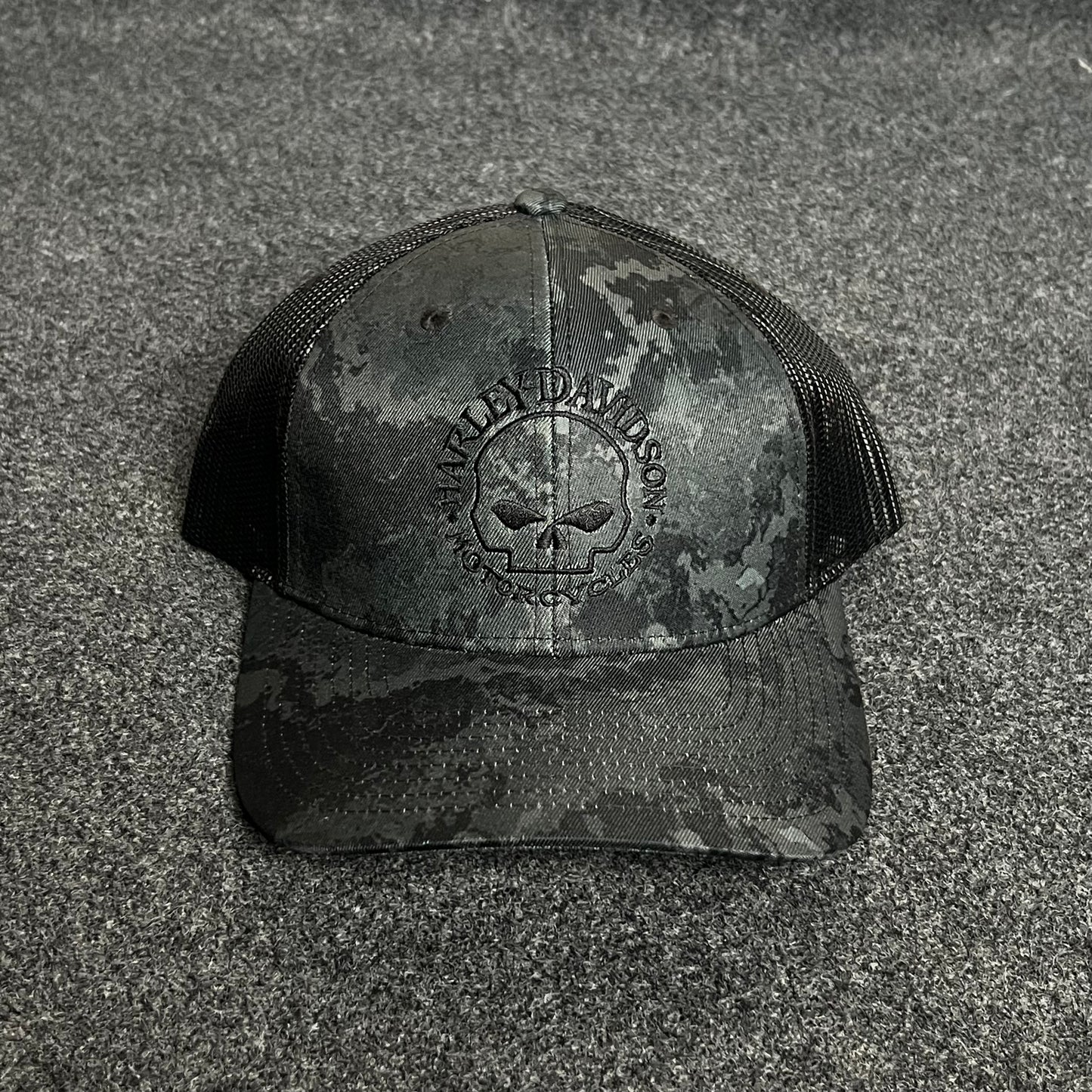 Hurley Davidson Trucker Cap β Skull Emblem