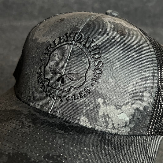 Hurley Davidson Trucker Cap – Skull Emblem