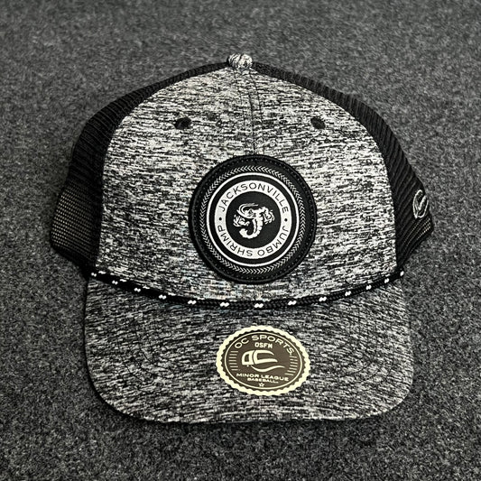 Heather Gray Snapback Trucker Cap – Modern Patch Logo