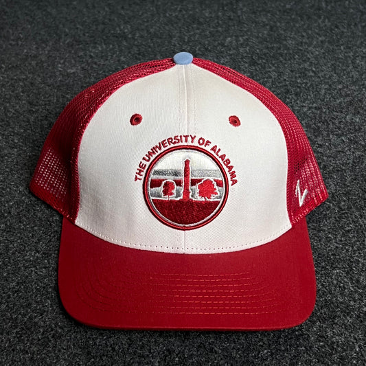 University of Alabama Mesh Trucker Cap – Red & White