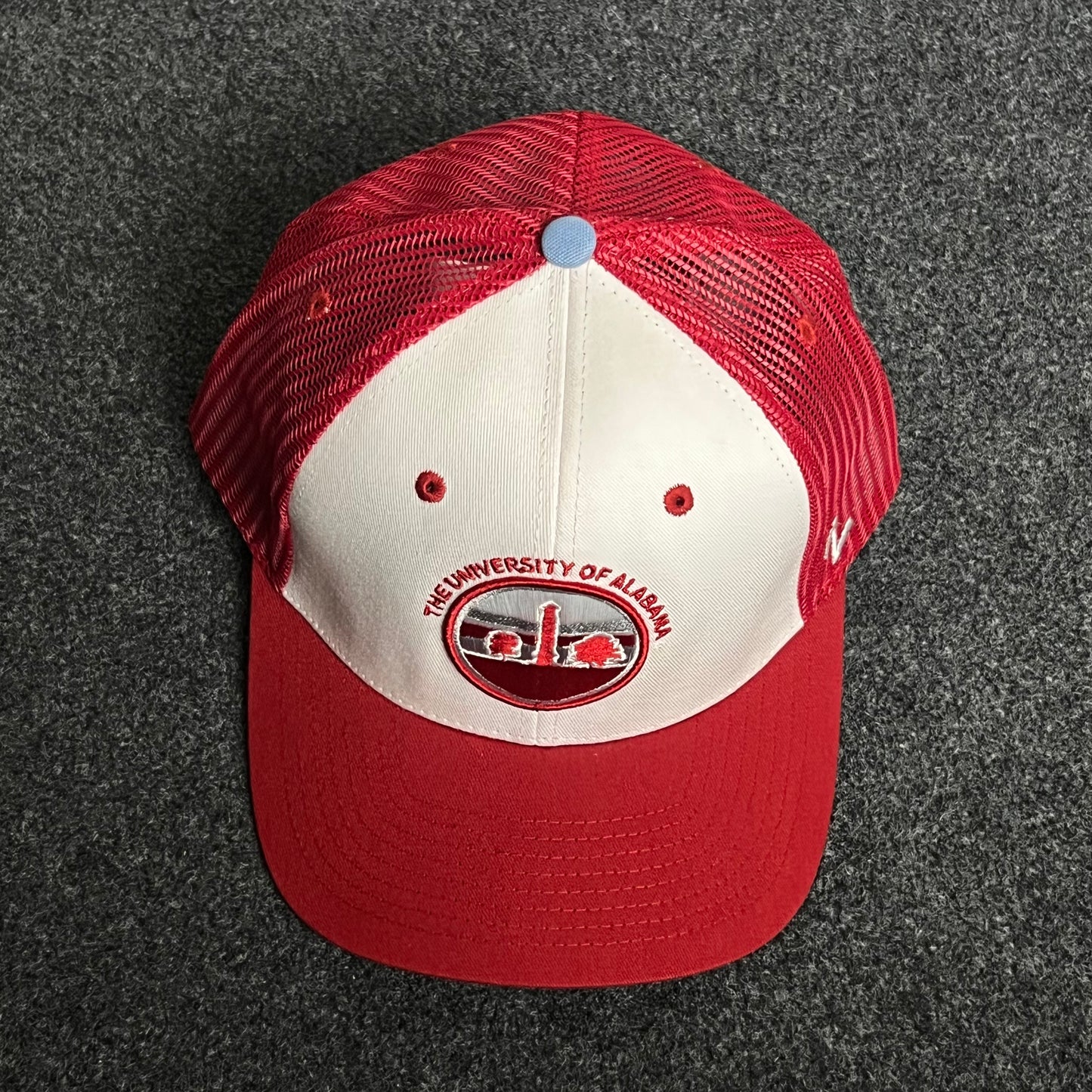 University of Alabama Mesh Trucker Cap โ Red & White