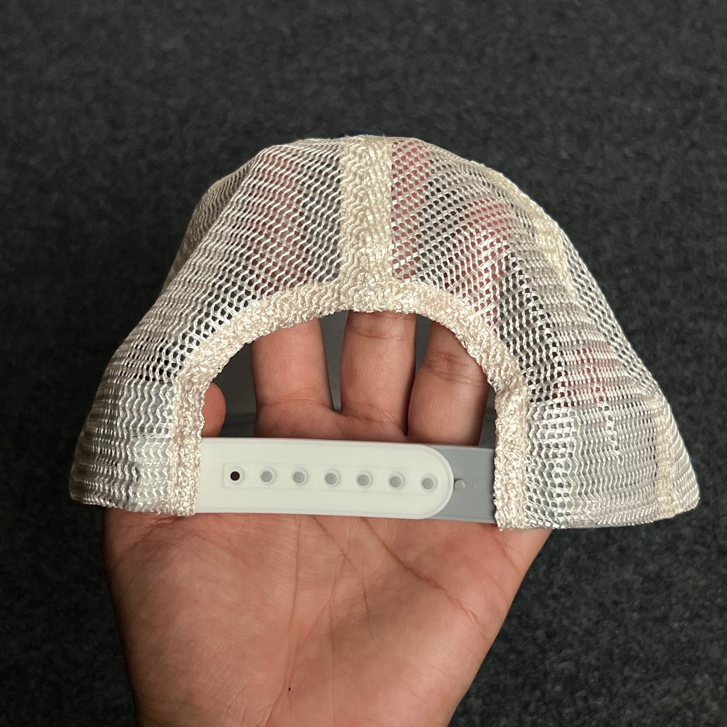 Mesh Trucker Cap – Heather Gray, Navy & White Edition