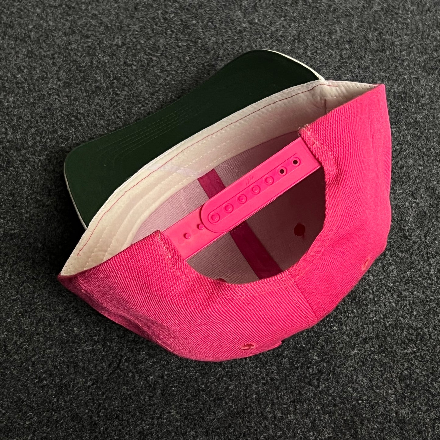 Brixton Supply Baseball Cap – Hot Pink & Forest Green (Round Patch)