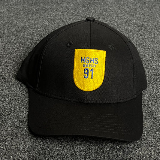NGHS “Nation 91” Baseball Cap – Black with Yellow Shield Patch