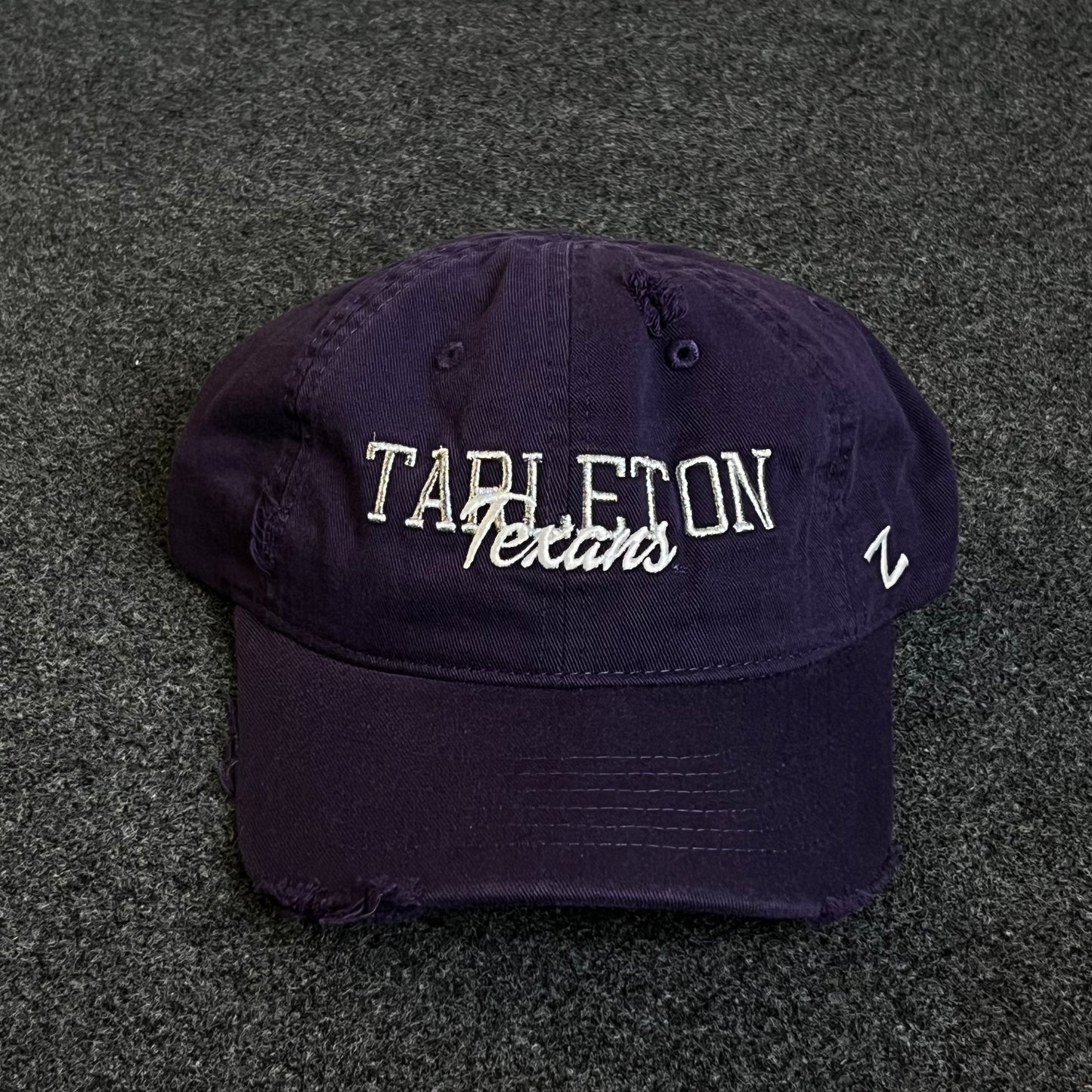Unstructured Dad Cap – Purple “Tarleton Texans”