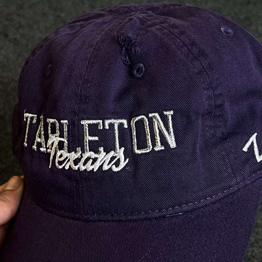 Unstructured Dad Cap – Purple “Tarleton Texans”