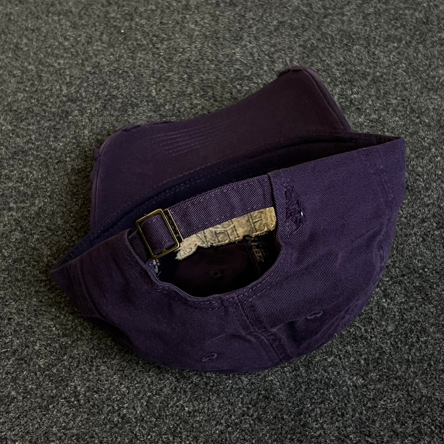 Unstructured Dad Cap – Purple “Tarleton Texans”