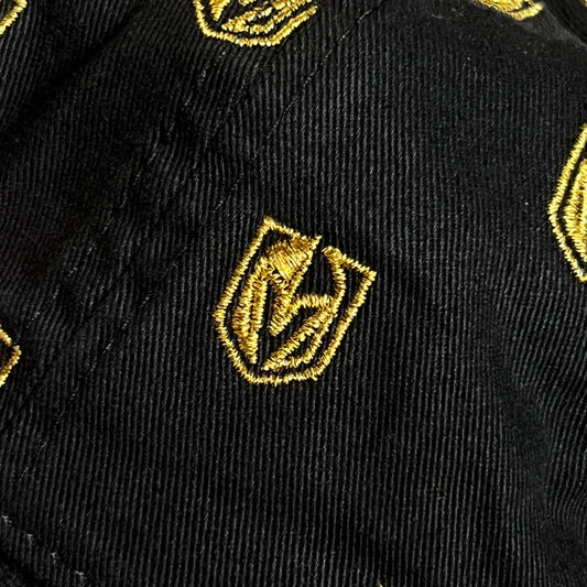 Unstructured Cadet Cap – Black with Gold “Golden Knights” Pattern
