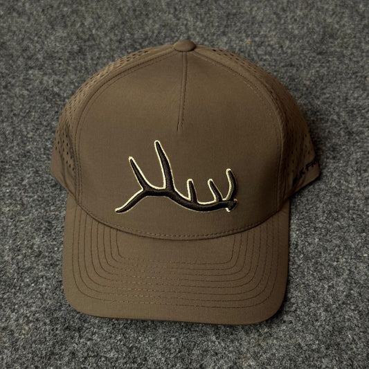 Muley Freak PRO Elk Shed Trucker Cap (in the Driftwood colorway)