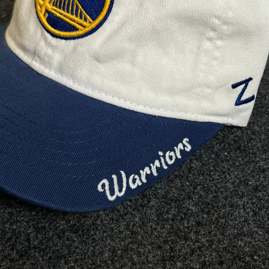 Golden State Warriors Unstructured Dad Cap – White & Royal Blue