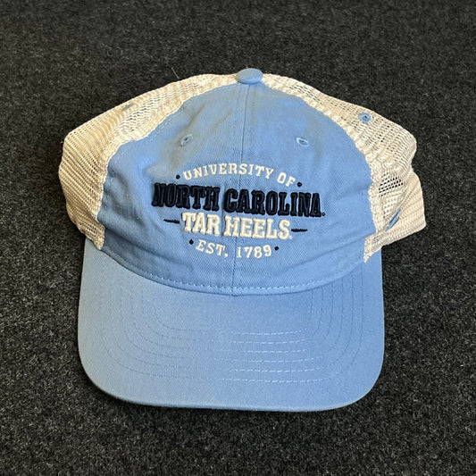 UNC Tar Heels Mesh Trucker Cap – Carolina Blue & White Mesh (Distressed)