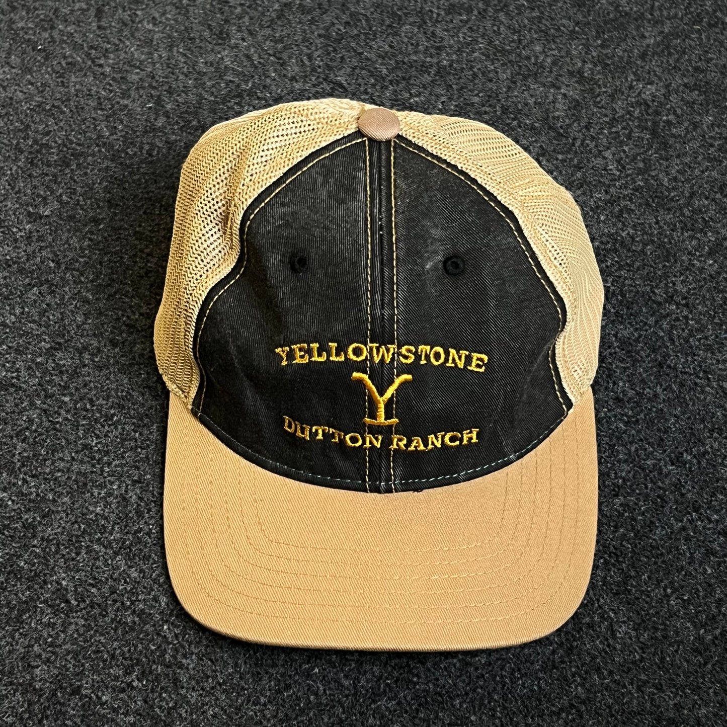 Mesh Trucker Cap – Sage Green & Khaki Mesh (“cannibus” Van Patch)