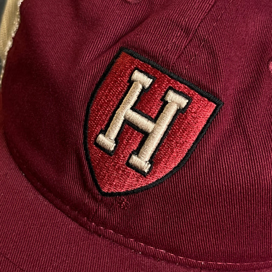 Harvard Mesh Trucker Cap – Crimson & White Mesh (Shield Patch)
