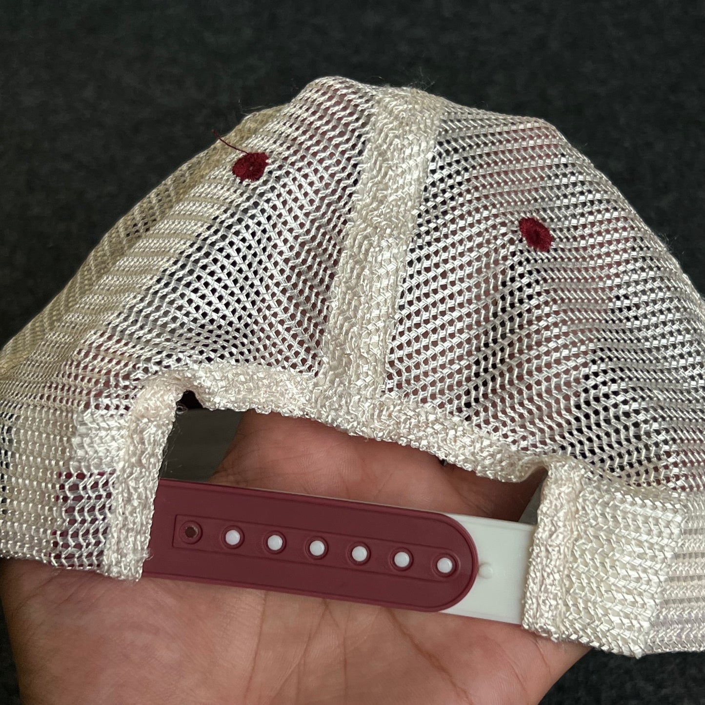 Florida State Seminoles Mesh Trucker Cap – Garnet & White Mesh (Logo Patch)