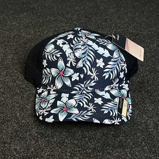 Tropical Hibiscus Floral Trucker Hat