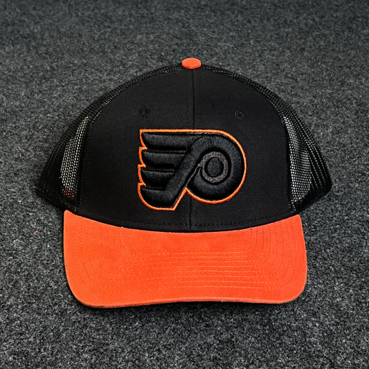 Philadelphia Flyers Authentic Pro Draft Black/Dark Orange Trucker Hat