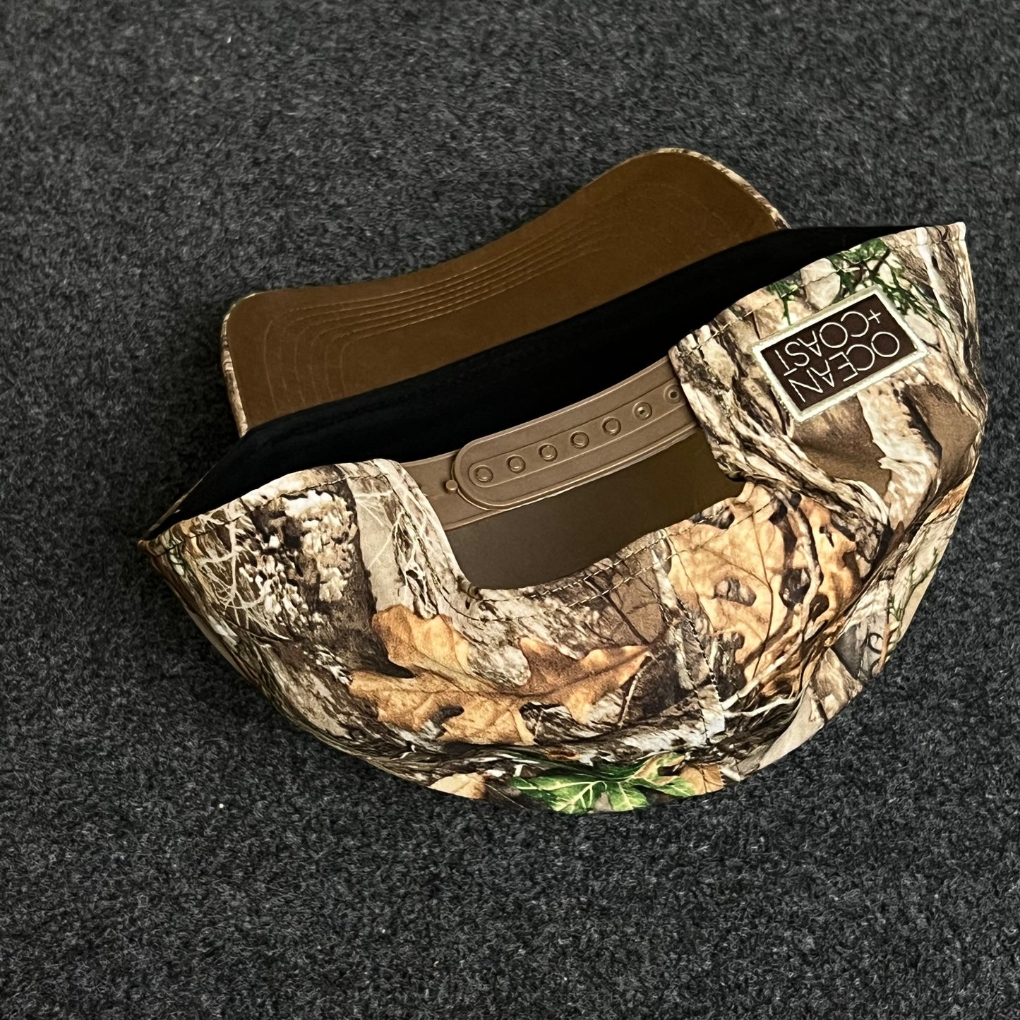 Realtree Camo Leather Patch Cap