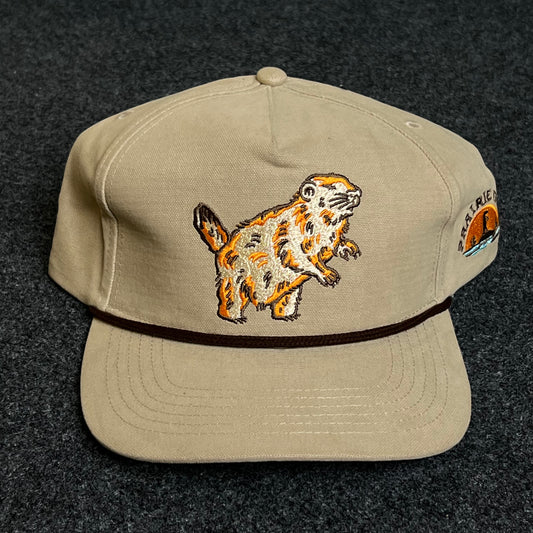Khaki Prairie Dog Embroidered Cap