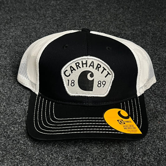 Carhartt 1889 Patch Black/White Mesh Cap
