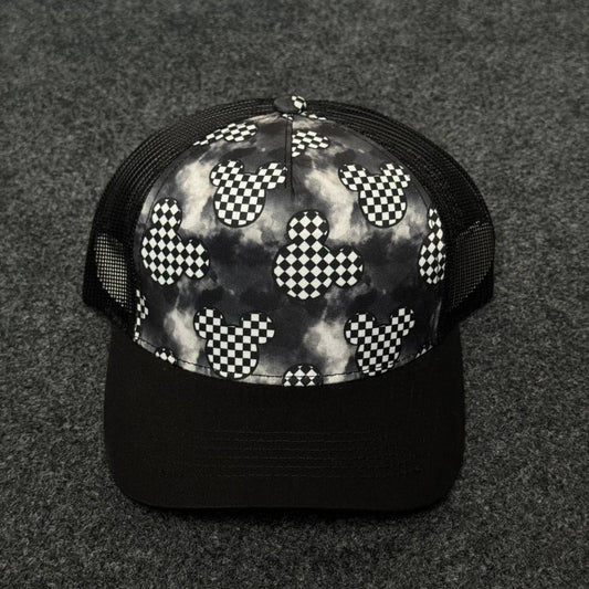 Disney Mickey Mouse checkered trucker hat