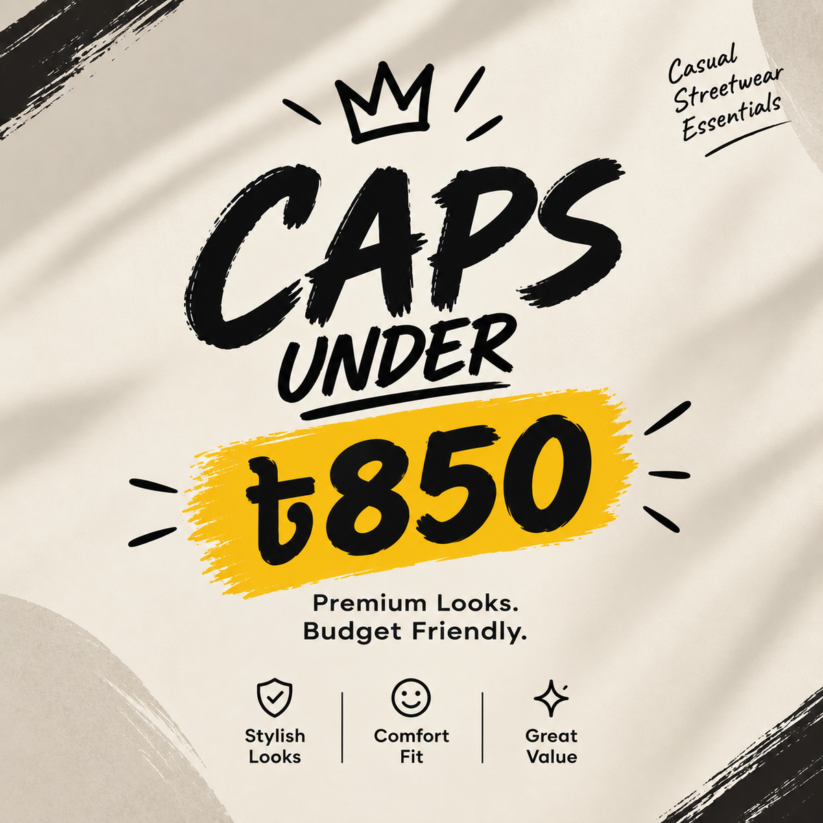 Caps Under 850 tk