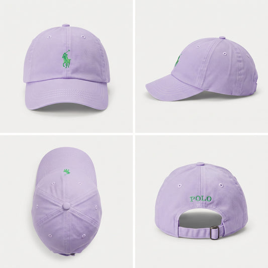 Dad Cap Unstructured in Lavender Purple/Green