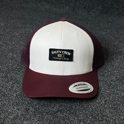 Huf City White & Burgundy Trucker Cap